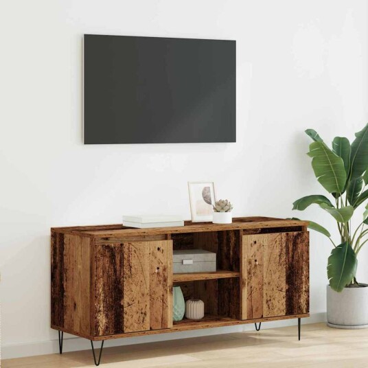 TV skap Gamle tre 104 x 35 x 50 cm Konstruert tre TV skap Gamle tre 104 x 35 x 50 cm Konstruert tre