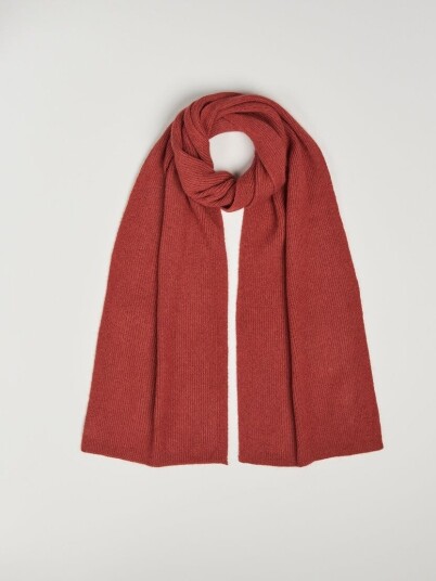 Le Bonnet Lambswool/Caregora Scarf Terra