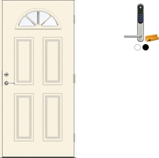 Ytterdør Swedoor Advance-Line Classic Clementi med Yale Entrus