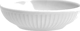 Pillivuyt bolle liten plissé 9x2,5cm hvit
