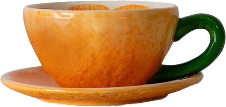 Byon Mandarie kopp med fat 25 cl Oransje Byon Mandarie kopp med fat 25 cl Oransje