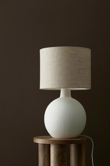 Ellos Home   Bordlampe Leiah   Hvit
