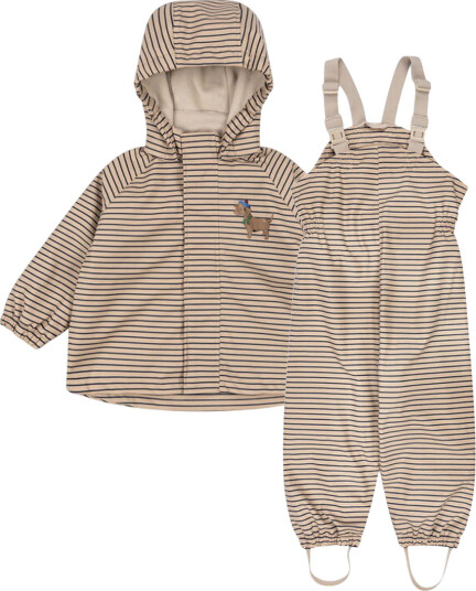 Konges Sløjd   Regnsett Rainy Palme Stripe La Mer
