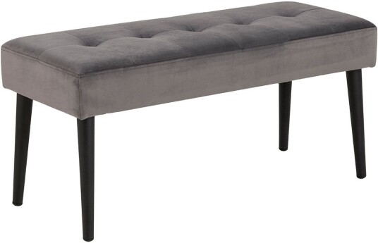 Glory benk velour grå.