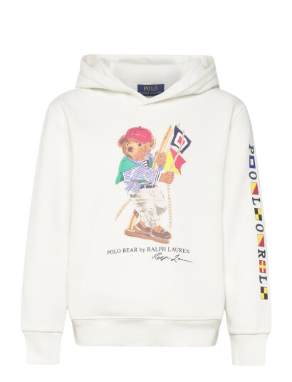 Ralph Lauren Kids Polo Bear Fleece Hoodie Cream 109 116 Ralph Lauren Kids Polo Bear Fleece Hoodie Cream 109 116
