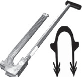 Roth Festeklips f/ Tacker System, 58 mm For festing av gulvvarmerør på isolering