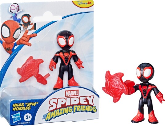 Marvel 3" Miles Morales figur fra Spidey og hans fantastiske venner