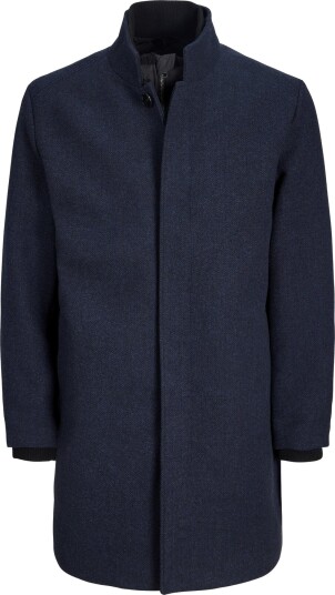 Jack & Jones Melton Wool Blend Coat Blå L Jack & Jones Melton Wool Blend Coat Blå L
