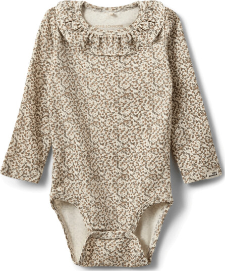 Sofie Schnoor Body I/e Bomull/Viskose DicteKB Off White AO Sofie Schnoor 3 år (98) Langermet Body Beige Brun Hvit