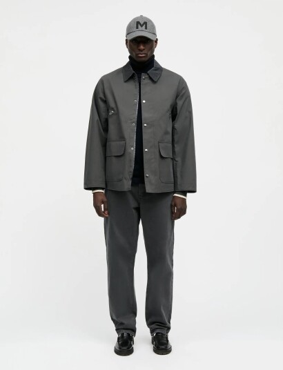 Mads Nørgaard Repellent Weave Wilson Zip Jacket Grey XXL