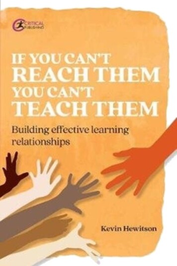 If you can¿t reach them you can¿t teach them
