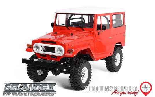 RC4WD 0047 Gelande II RTR Truck w/Cruiser Body Set Red