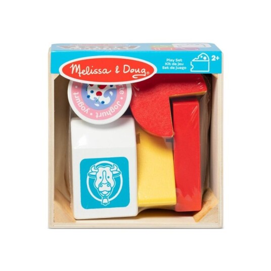Melissa & Doug Lekesett i tre med matvaregrupper Meieri