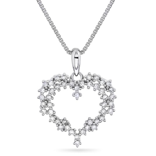 Pan Jewelry Smykke i 925 rhodinert sølv med zirkonia