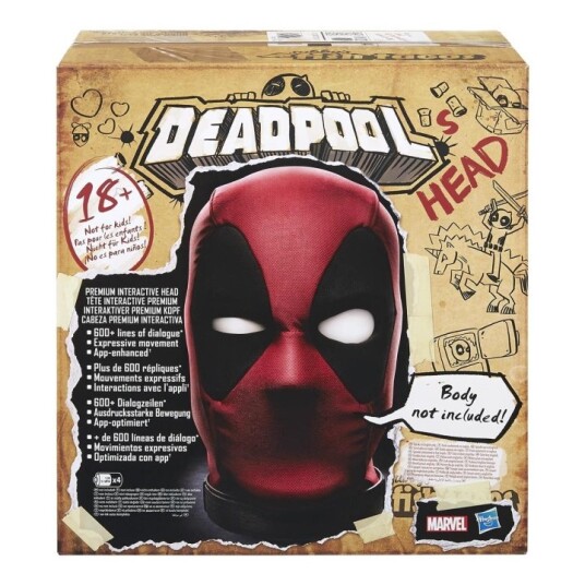 Marvel Legends Interaktivt Deadpool Hode med Lyd