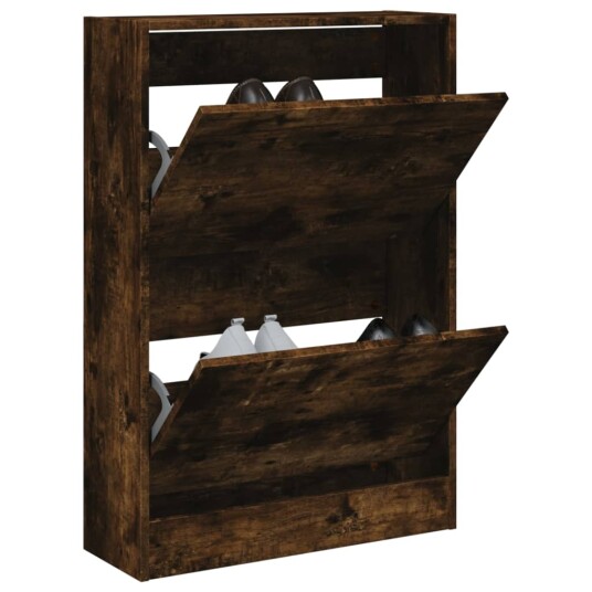 Skoskap røkt eik 60x21x87,5 cm konstruert tre 8721012381292