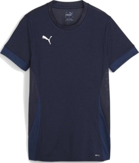 PUMA Trenings T skjorte Teamgoal PUMA Navy/PUMA White Kvinner størrelse Medium