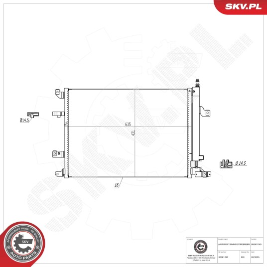 Kondensator ESEN SKV 86SKV140 Kondensator ESEN SKV 86SKV140