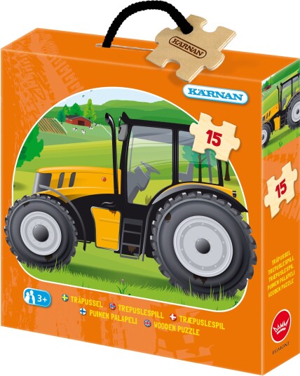 Kärnan Bokspuslespill Traktor 15 Brikker Kärnan Bokspuslespill Traktor 15 Brikker