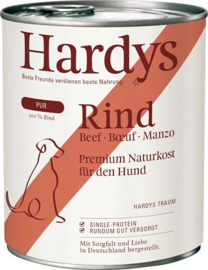 Hardys Våtfôr Pur Okse 6 X 800 G
