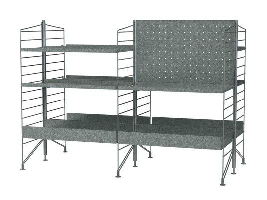 String String Outdoor kombinasjon L Galvanisert 120 x 89 cm String String Outdoor kombinasjon L Galvanisert 120 x 89 cm