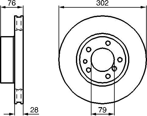 BOSCH 0 986 478 317 Bremseskive