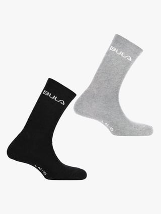 Bula 2 Pack Wool Sock Grå 40 42 Bula 2 Pack Wool Sock Grå 40 42