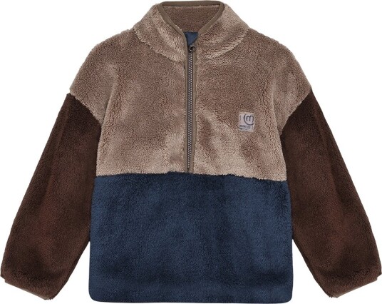 Minymo Pullover Teddy Fleece MIDNIGHT NAVY 122 Minymo Pullover Teddy Fleece MIDNIGHT NAVY 122