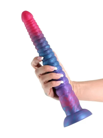Colours Stacked Dildo Pink/Blue 30,5 cm Colours Stacked Dildo Pink/Blue 30,5 cm