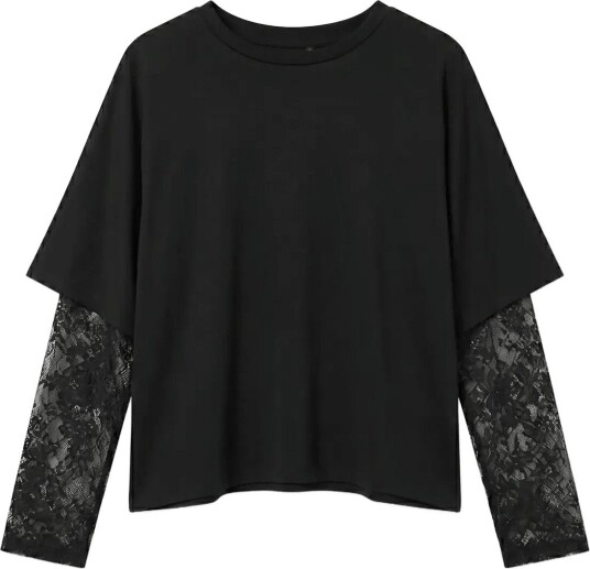 Vero Moda | Vmcube Ls O Neck Lace Top Jrs Lcs | XS