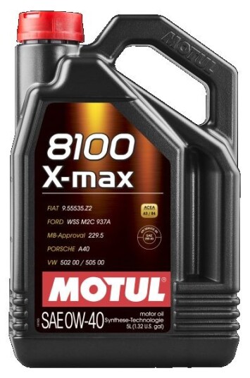 Motorolje MOTUL 8100 X-MAX 0W40 5L Motorolje MOTUL 8100 X-MAX 0W40 5L