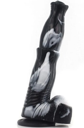Orzyl Dildo Black/White 24,5 cm