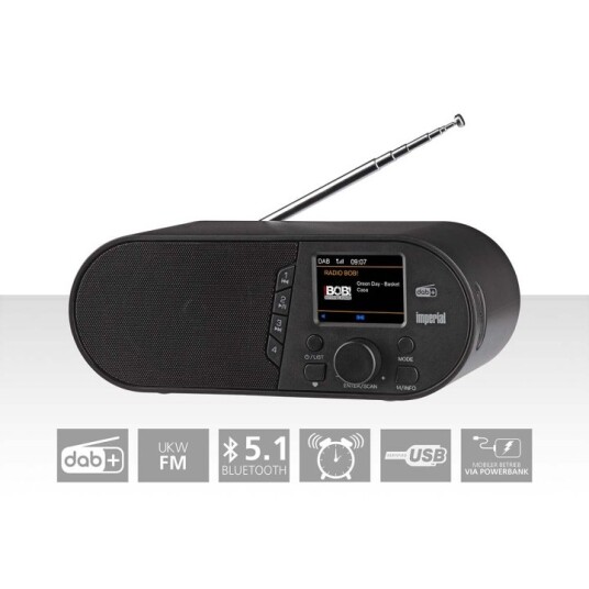 Imperial DABMAN d105 DAB+ Bluetooth Radio Svart Imperial DABMAN d105 DAB+ Bluetooth Radio Svart