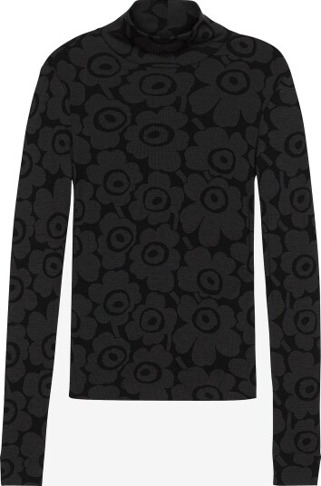 Marimekko Genser Vilpotus Unikko Svart Marimekko Genser Vilpotus Unikko Svart