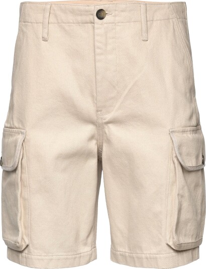 WOOD WOOD Liam Twill Shorts Cream 28