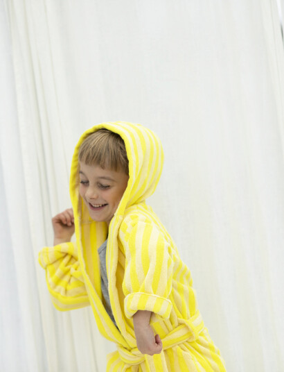Bongusta Naram Kids Bathrobe Yellow 110 122CM Bongusta Naram Kids Bathrobe Yellow 110 122CM