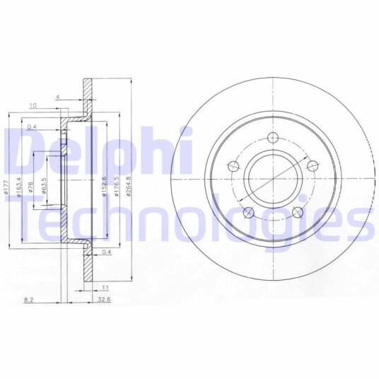 Bremseskive DELPHI BG3896 Bremseskive DELPHI BG3896