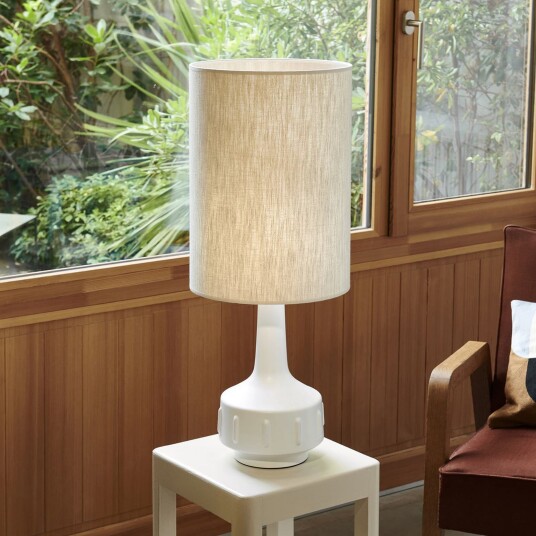 Bordlampe MARKET SET Jimmy Hvit Stue Keramikk 83 Hvit