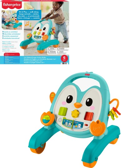 Fisher-Price Gåvogn Pingvin