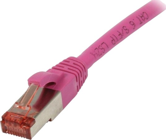 SYNERGY Patchkabel RJ45 CAT6 250Mhz 3m Magenta S-STPS/FTP Syne