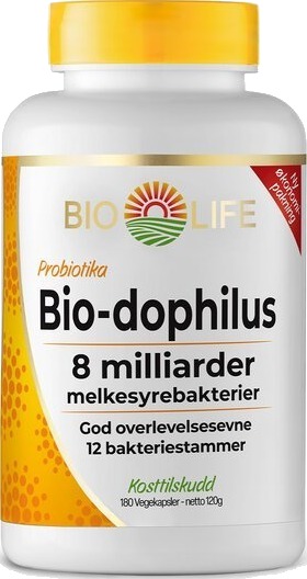 Bio Life Bio dophilus 180 kapsler Bio Life Bio dophilus 180 kapsler