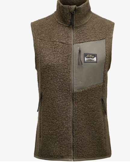 Lundhags Flok Wool Pile Vest Dame Forrest Freen L Lundhags Flok Wool Pile Vest Dame Forrest Freen L