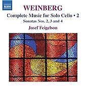 MediaTronixs Josef Feigelson : Weinberg: Cello Sonatas 2, 3, 4 CD Pre-Owned