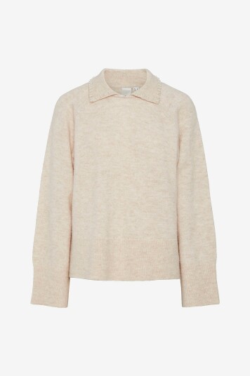 YAS Y.A.S Genser Yasneris LS Knit Pullover Beige