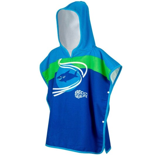 BECO Blå BECO-SEALIFE® Barn poncho S/1-3 år