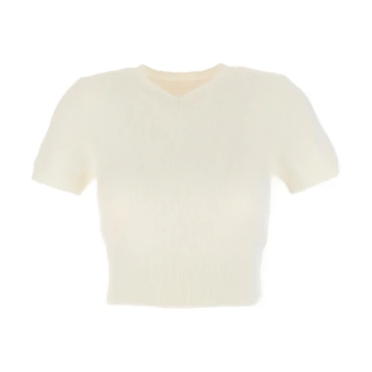 Maison Margiela, Dame, Strikkevarer, Hvit, S,