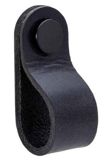 Håndtak Beslag Design Loop Round Svart