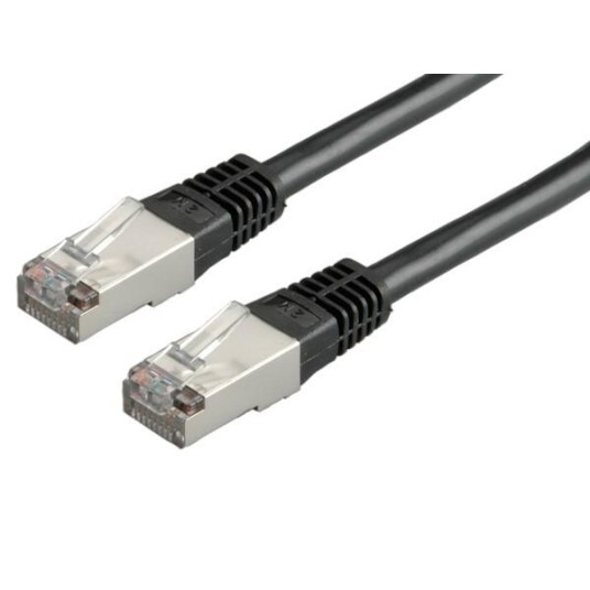 Value Cat6 S/FTP Nettverkskabel 3 m Svart RJ-45