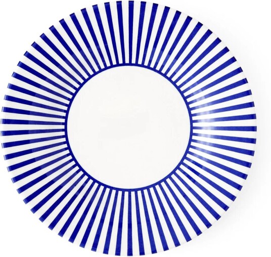 Spode Steccato tallerken 18 cm Smal stripe