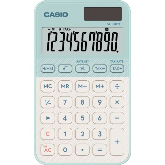 Casio SL 310YC LG Kalkulator Lysegrønn